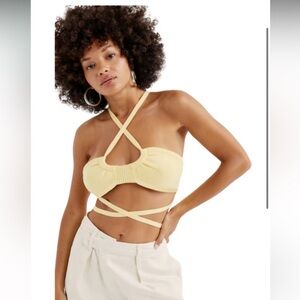 NWT For Love & Lemons Jourdin Knit Top Size Small